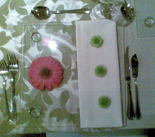 Place setting Lianri Olewage and Pieter Swart at Casa Toscana